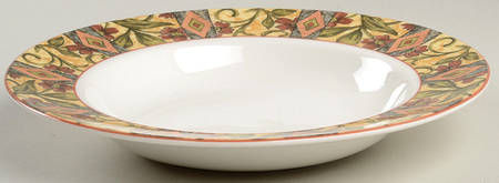 Cinnabar Large Rim Soup Bowl