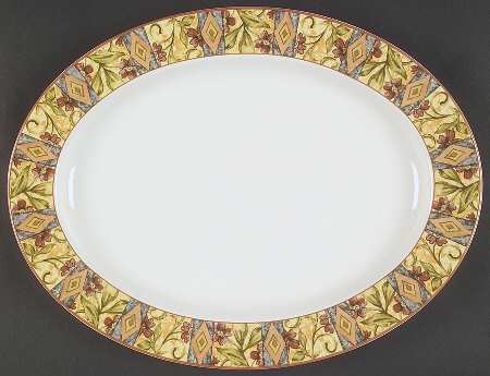 Cinnabar 16" Oval Serving Platter