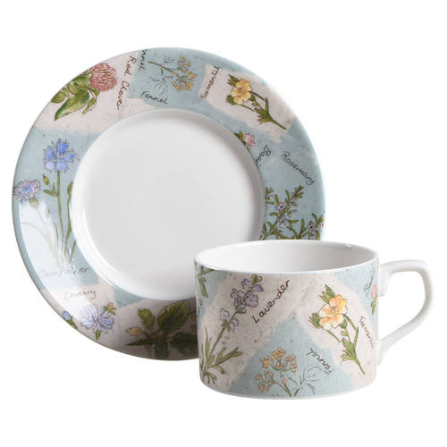 Wildflowers Flat Cup & Saucer Set