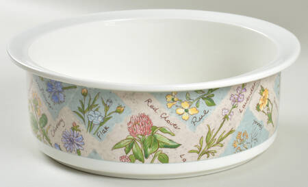 Wildflowers 9" Salad Serving Bowl
