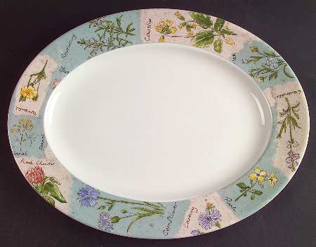 Wildflowers 13" Oval Serving Platter