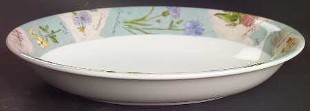 Wildflowers 10" Oval Vegetable Bowl
