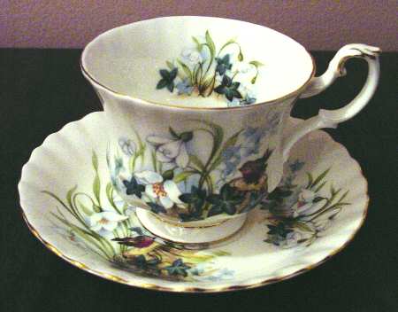 Country Life Footed Cup & Saucer Set