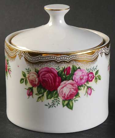 English Roses Sugar Bowl & Lid