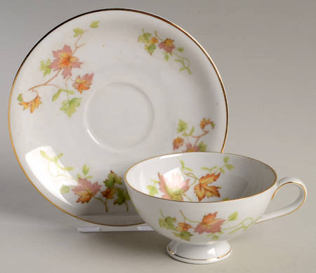 Woodland Footed Cup & Saucer Set