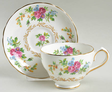 3710a Footed Cup & Saucer Set