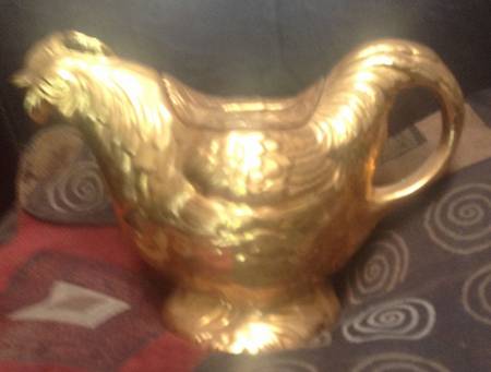 Golden Age Figural Teapot & Lid