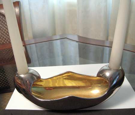 Golden Age 2 Light Centerpiece Candleholder