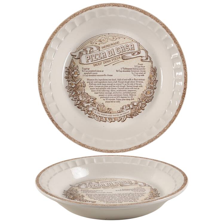 Country Harvest Series 11" Pie Baking Plate