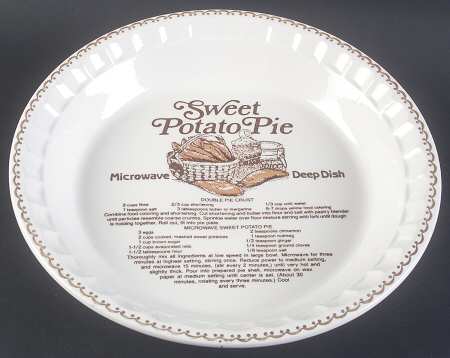 Country Harvest Series 10" Deep Pie Serving Baking Plate