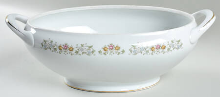 Petit Fleur (Gold Trim) Oval Tureen No Lid