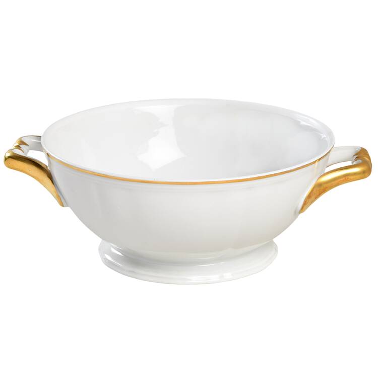 1129 (Chippendale, White) Tureen No Lid