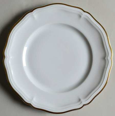 1129 (Chippendale, White) Salad Plate