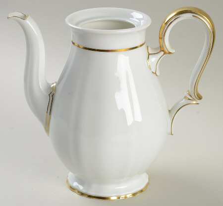1129 (Chippendale, White) Coffee Pot No Lid