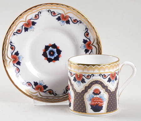 Imari Star Flat Demitasse Cup & Saucer Set