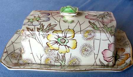 Primrose Yellow Covered Butter/Cheese