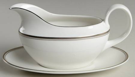 Oxford Platinum Gravy Boat & Underplate