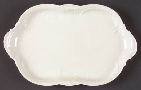 Sanssouci (Ivory, No Trim) 11" Oval Serving Platter