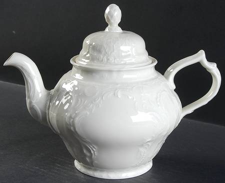 Sanssouci (Ivory, No Trim) Teapot & Lid