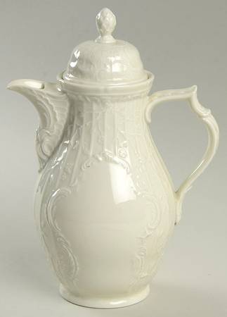 Sanssouci (Ivory, No Trim) Mini Coffee Pot & Lid