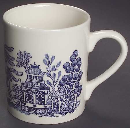 Blue Willow (Swirl Rim, England) Mug