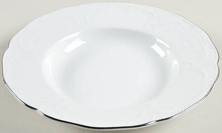 Platinum Band Large Rim Soup Bowl