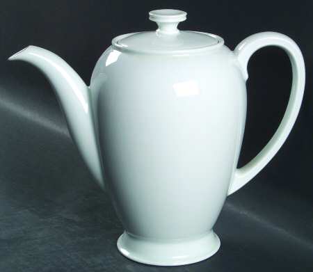 Winifred White Coffee Pot & Lid