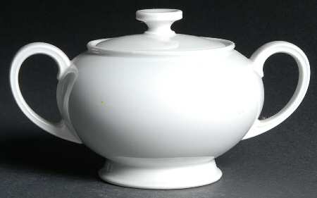 Winifred White Sugar Bowl & Lid