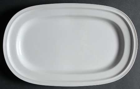 Winifred White 13" Oval Serving Platter