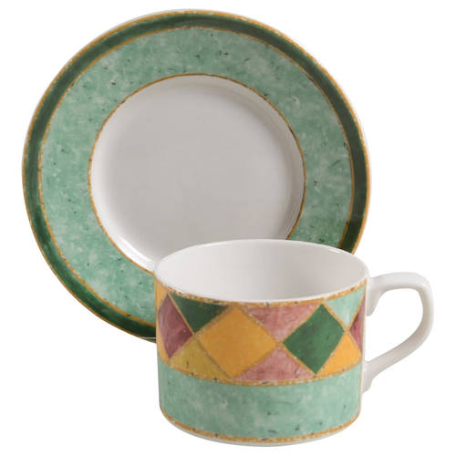 Japora Flat Cup & Saucer Set