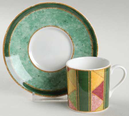 Japora Flat Demitasse Cup & Saucer Set