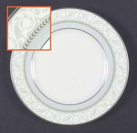 Etienne Platinum Salad Plate