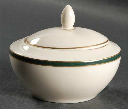 Cambridge Green Sugar Bowl & Lid