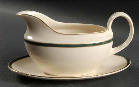 Cambridge Green Gravy Boat & Underplate