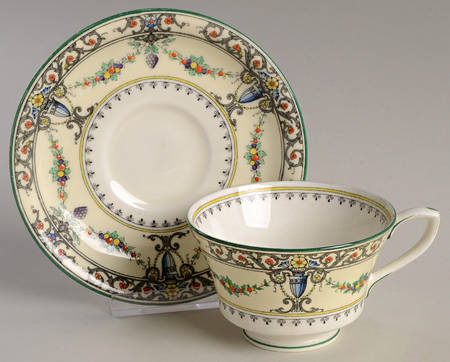 Monticello Footed Cup & Saucer Set