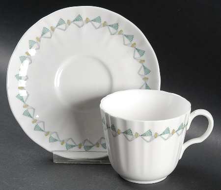 The Gilbert & Sullivan Service Flat Cup & Saucer Set