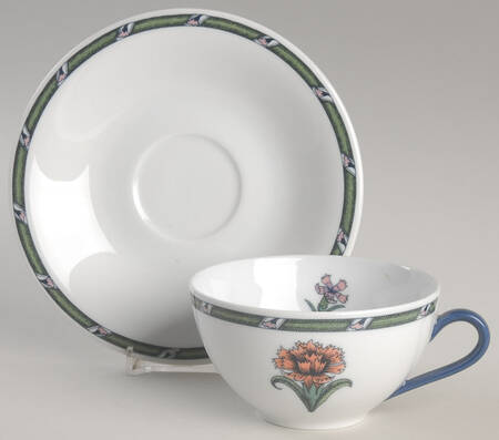 Linnea Flat Continental Cup & Saucer Set