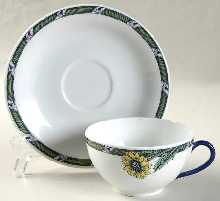 Linnea Flat Continental Cup & Saucer Set
