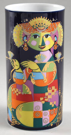 Thousand and One Nights 7" Cylinder Vase