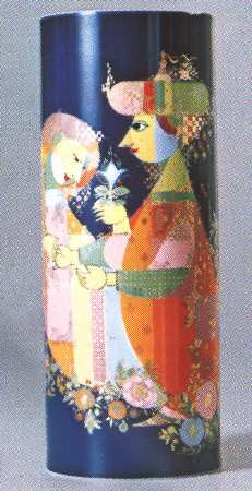 Thousand and One Nights 17" Cylinder Vase