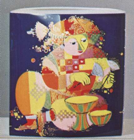 Thousand and One Nights 11" Square Vase