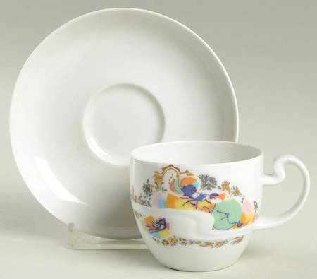 Abduction From the Seraglio Flat Demitasse Cup & Saucer Set