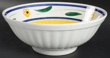 Impatiens 12" Large Salad Serving Bowl
