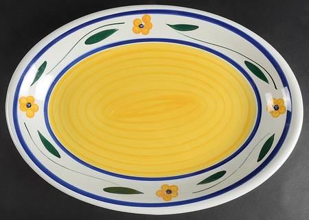 Impatiens 16" Oval Serving Platter