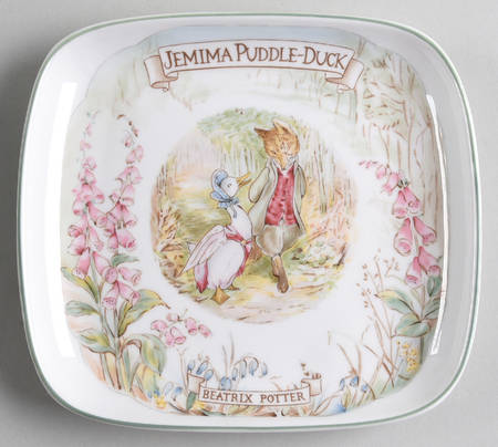World of Beatrix Potter Square Bread & Butter Plate
