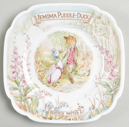 World of Beatrix Potter Square Bread & Butter Plate