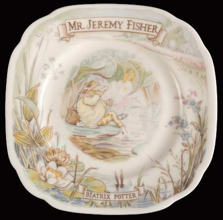 World of Beatrix Potter Square Bread & Butter Plate