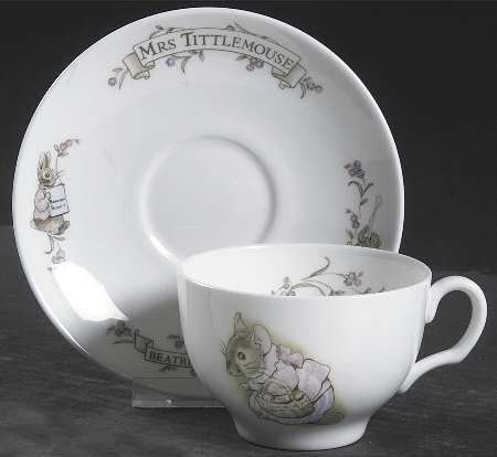 World of Beatrix Potter Flat Cup & Saucer Set
