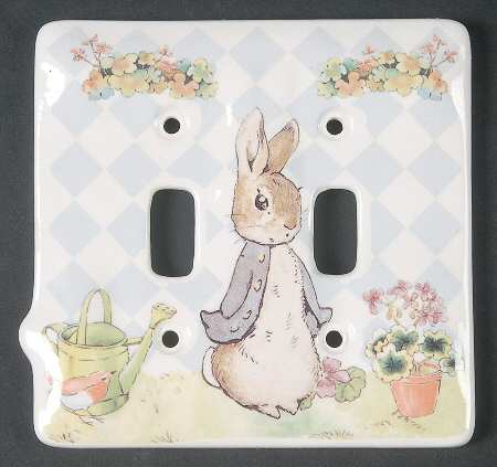 World of Beatrix Potter Double Light Switch Cover