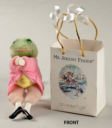 World of Beatrix Potter Mini Plush Frog in a Paper Bag